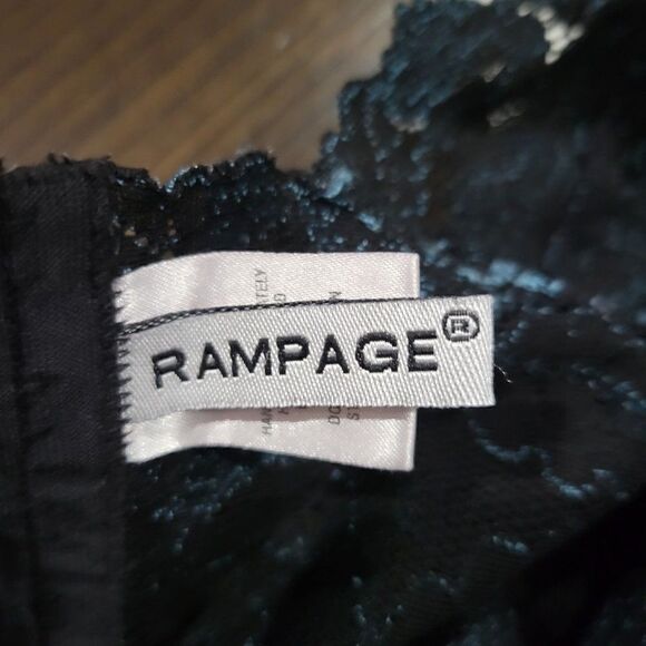 Rampage Lace Deep V Bralette (Size Large) - Picture 6 of 7